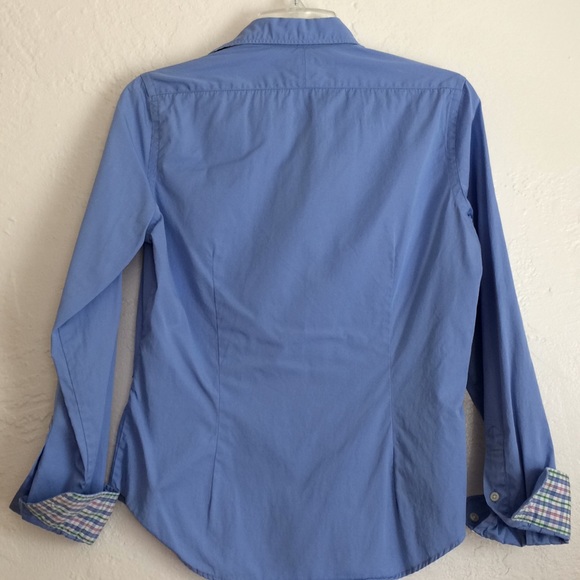 Ralph Lauren Sport button up plaid collar + cuffs - Picture 2 of 8